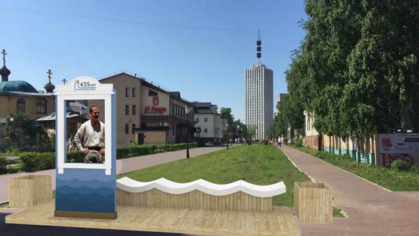 Фоторамка-наличник станет новым арт-объектом главной пешеходной улицы Архангельска