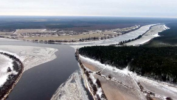 Кромка ледостава на Северной Двине находится в 400 километрах от Архангельска