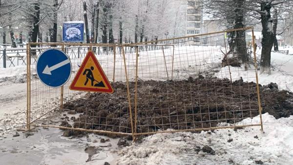В Новодвинске произошел второй за новогодние праздники прорыв на водопроводе