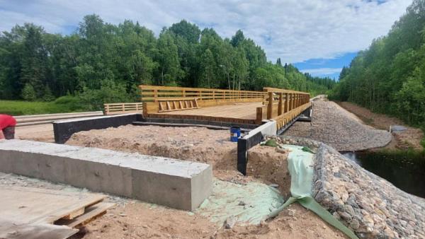 В Няндомском округе стартовали ремонты мостов через реки Икса и Шарьга 